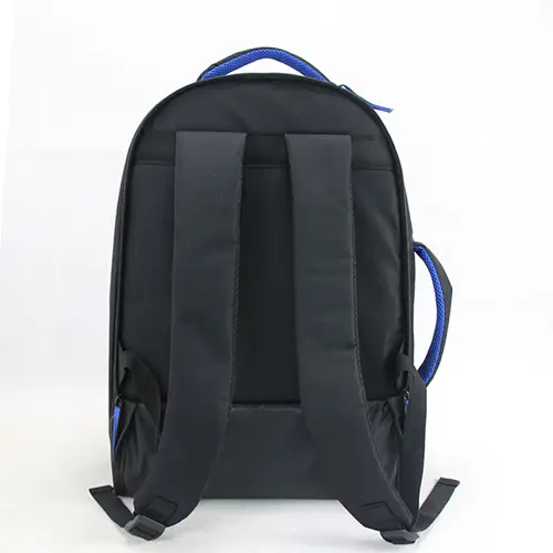  Customizable Trolley Backpack with Blue Accents